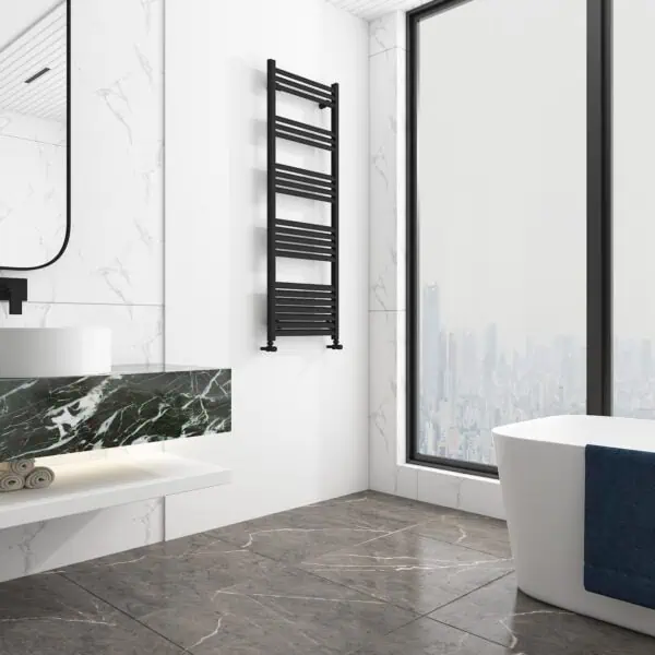 Carisa Lara Black Designer Towel Rail