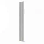 Aluminum heating radiator with vertical design for efficient room heating.