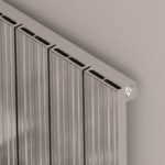 High-efficiency modern radiator for home heating, sleek aluminum design.