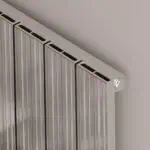 High-efficiency modern radiator for home heating, sleek aluminum design.