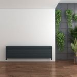 Radiator wall heater modern interior design urban style.