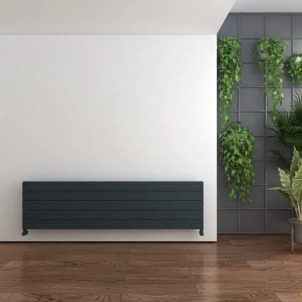 Radiator wall heater modern interior design urban style.