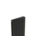 Heavy-duty black aluminum radiator for efficient heating, versatile installation options for residential and commercial use.