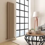 Carisa Nemo Double Vertical Latte Designer Radiator