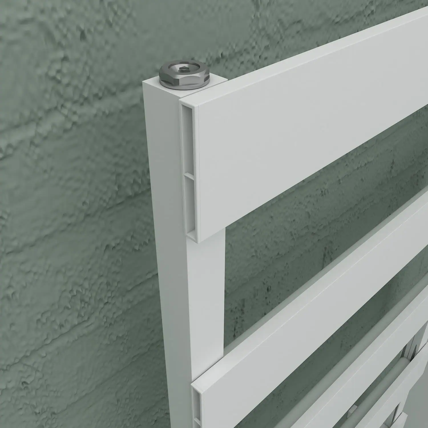 NINOVA BATH-DETAY Aluminum fence panel with white finish for garden boundary fencing.