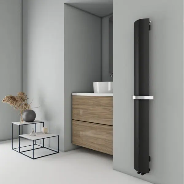 Carisa Nixie Bath Black Designer Towel Rail