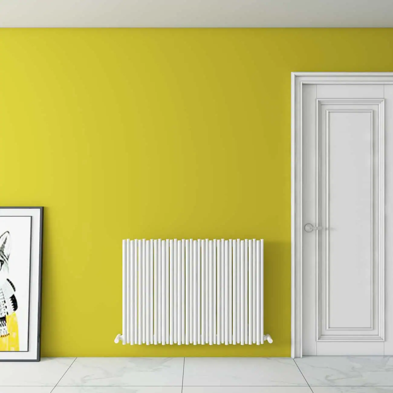 Carisa Pipette Horizontal White Designer Radiator Carisa Pipette Horizontal White Designer Radiator