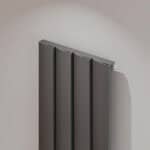 Modern black panel radiator for home heating and energy-efficient radiators.