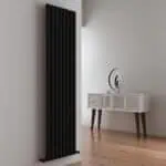 Carisa Tallis Vertical Black Designer Radiator