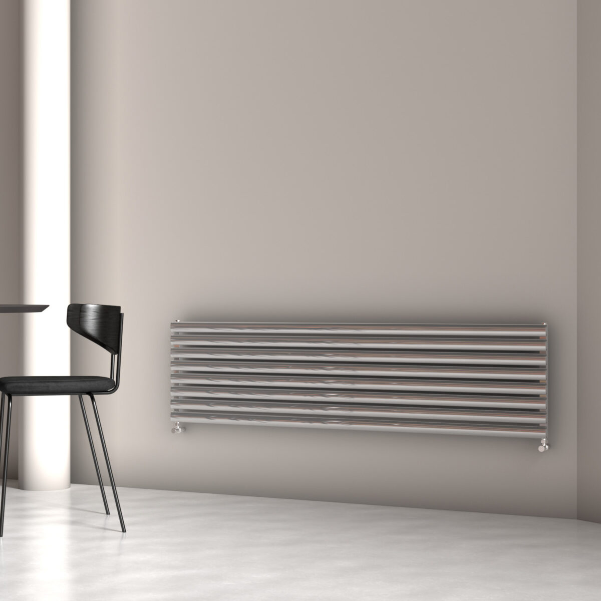 Carisa Tallis XL Horizontal Polished Anodized Designer Radiator