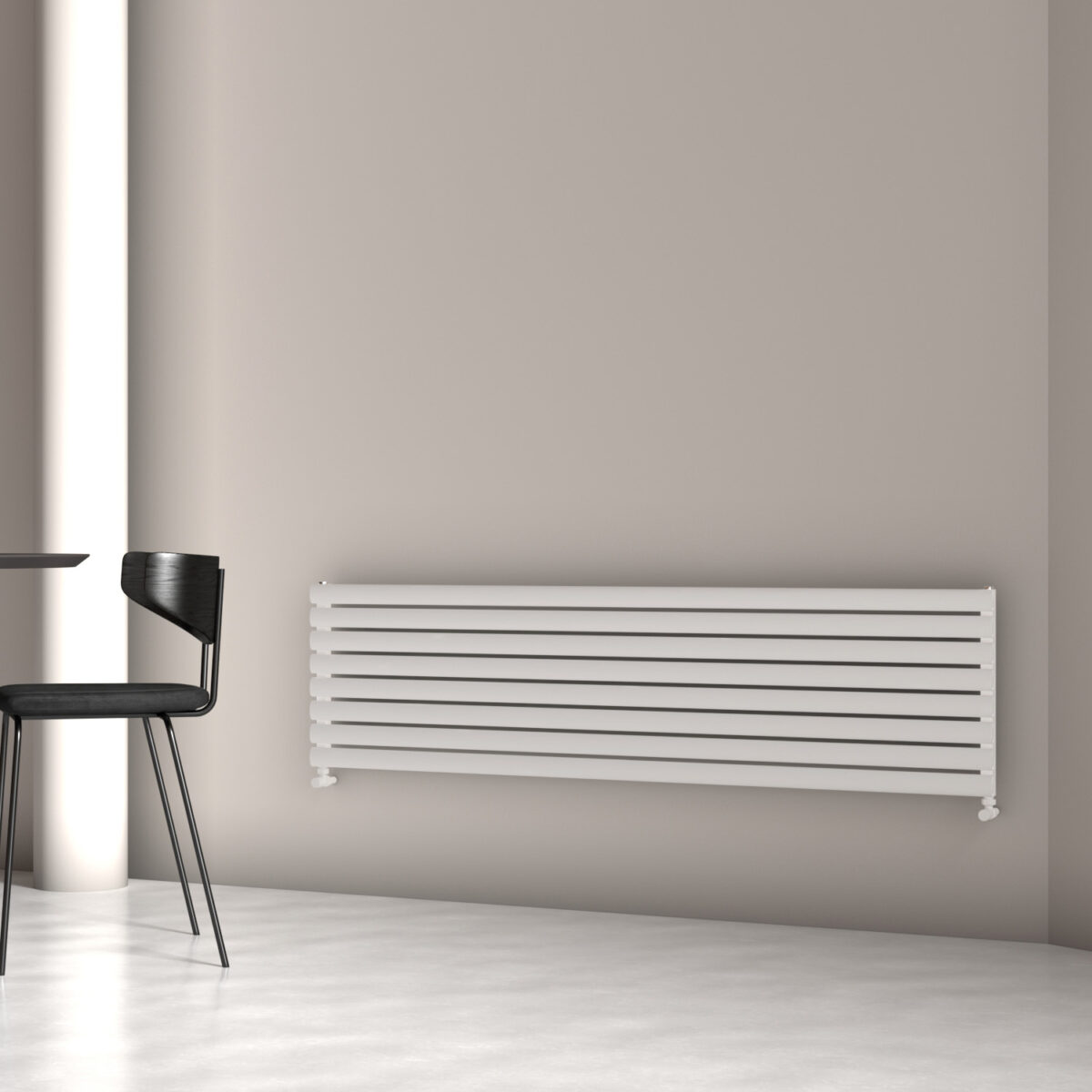 Carisa Tallis XL Horizontal White Designer Radiator