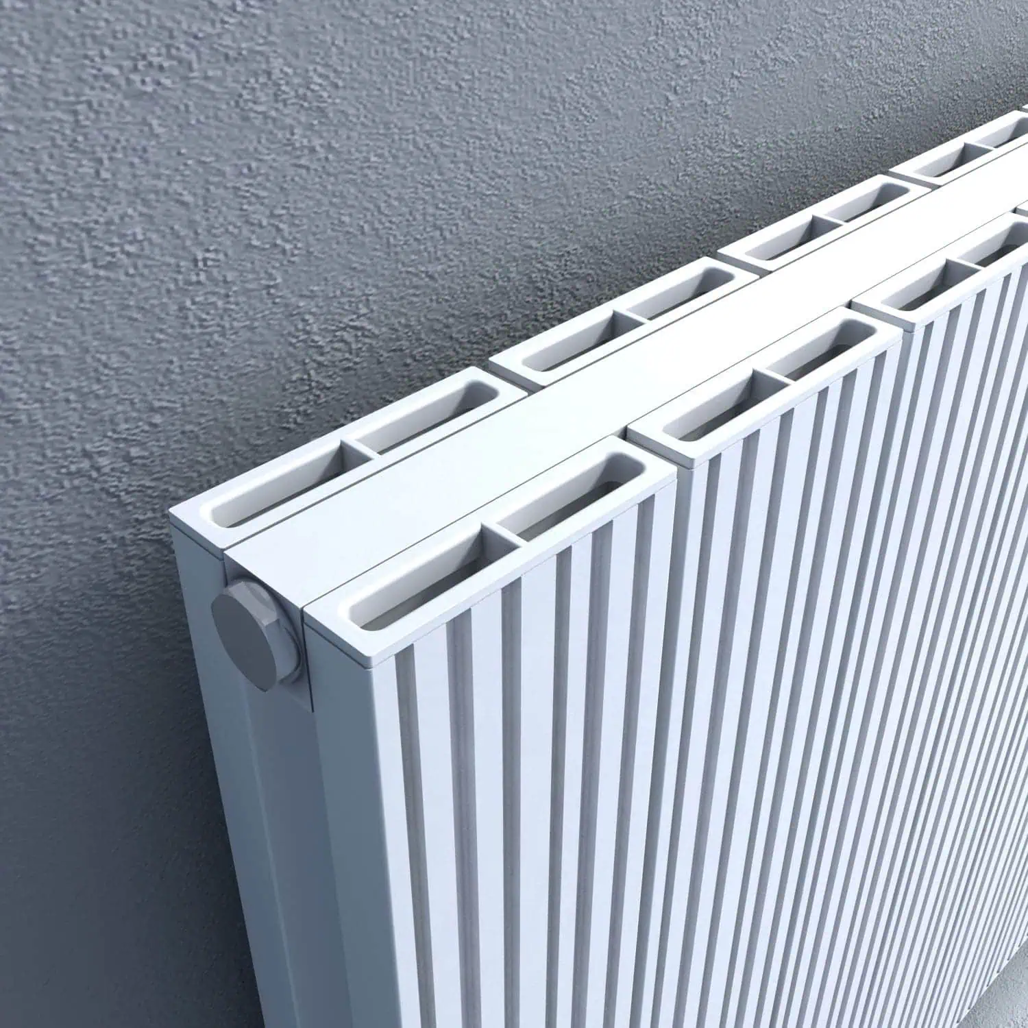 TXW DETAY-min Modern white vertical panel radiator for central heating.