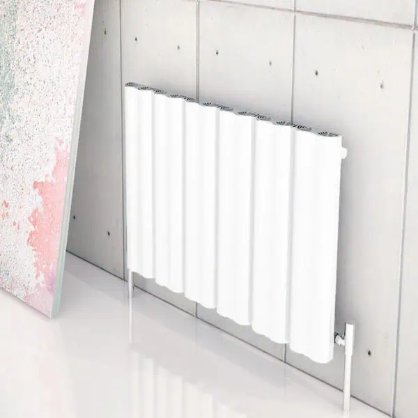 Carisa Wave Horizontal White Designer Radiator