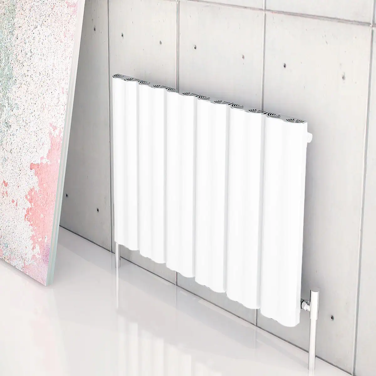 carisa-wave Carisa Wave Horizontal White Designer Radiator