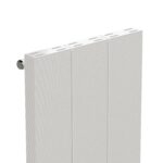 White electric radiator heater with adjustable thermostat for home heating solutions.