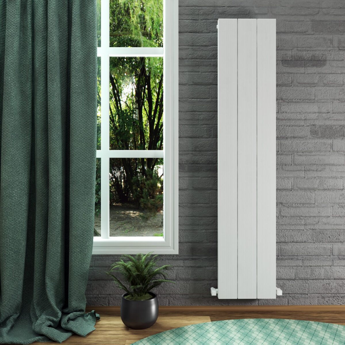 Carisa Elvino Vertical White Designer Radiator