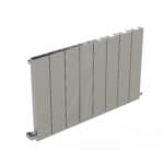 Aluminum modern radiator panel for home heating, sleek heat distribution solution.