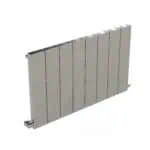 Aluminum modern radiator panel for home heating, sleek heat distribution solution.