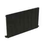 Black modern radiator for home heating, efficient and stylish heating solution.