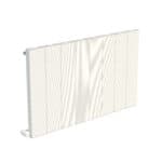 Modern white electric radiator for home heating, energy-efficient and sleek design, perfect for modern interiors.