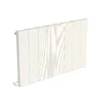 Modern white electric radiator for home heating, energy-efficient and sleek design, perfect for modern interiors.