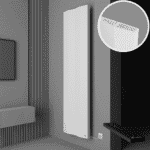 Modern sleek white radiator heater for stylish home heating solutions.