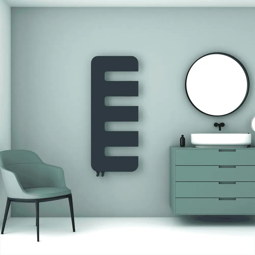 Carisa Rex Anthracite Slim Designer Radiator Carisa Rex Anthracite Slim Designer Radiator