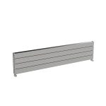 Aluminum slat wall display for retail and commercial use.