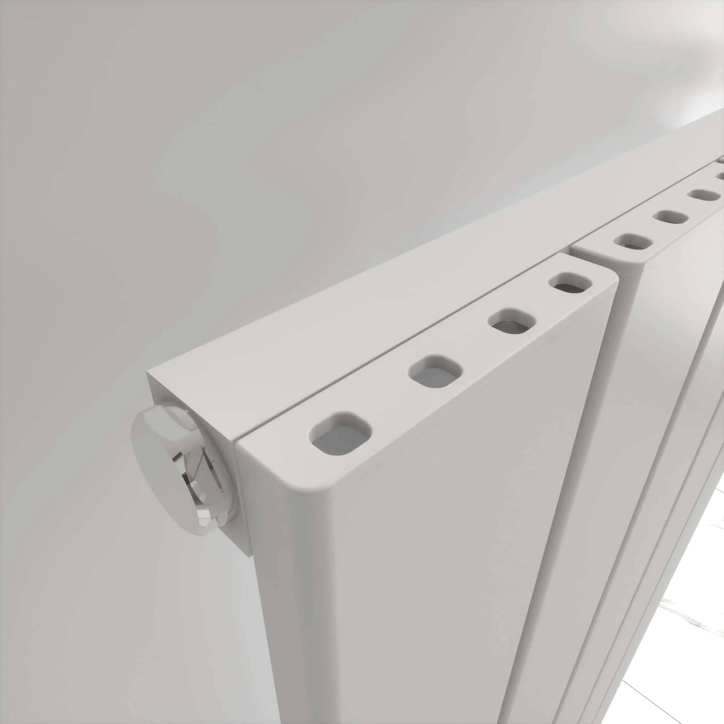 ANGERS DETAY-TXW3 kopya-min Radiator valve and panel details, clean white heating radiator with adjustable valve.