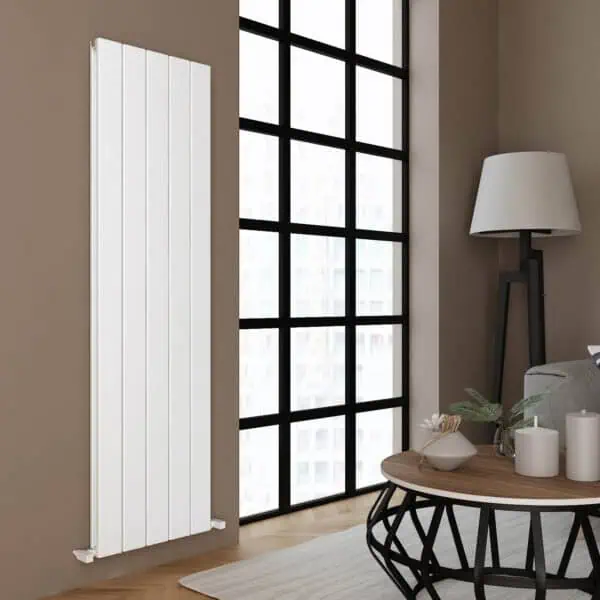 Carisa Angers Double Vertical White Designer Radiator