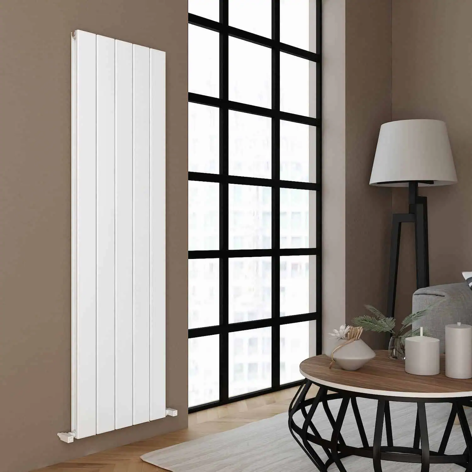 Carisa Angers Double Vertical White Designer Radiator Carisa Angers Double Vertical White Designer Radiator