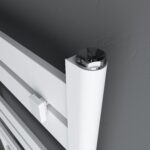 High-quality digital rendering of POS hardware installation, focusing on secure mounting and setup.