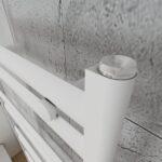 Battery-powered LED wall light with adjustable brightness for modern interior lighting.