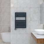 Carisa Plata Double Bath Anthracite Towel Rail - Image 2