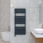 Carisa Plata Double Bath Anthracite Towel Rail