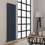 Carisa Angers Double Vertical Anthracite Designer Radiator