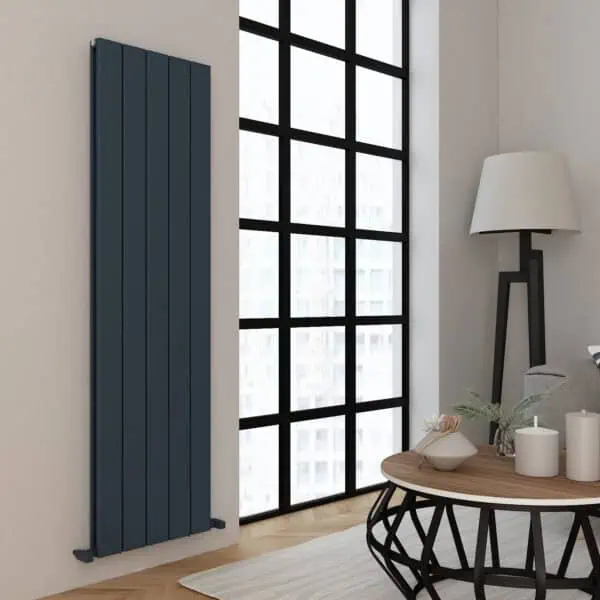 Carisa Angers Double Vertical Anthracite Designer Radiator