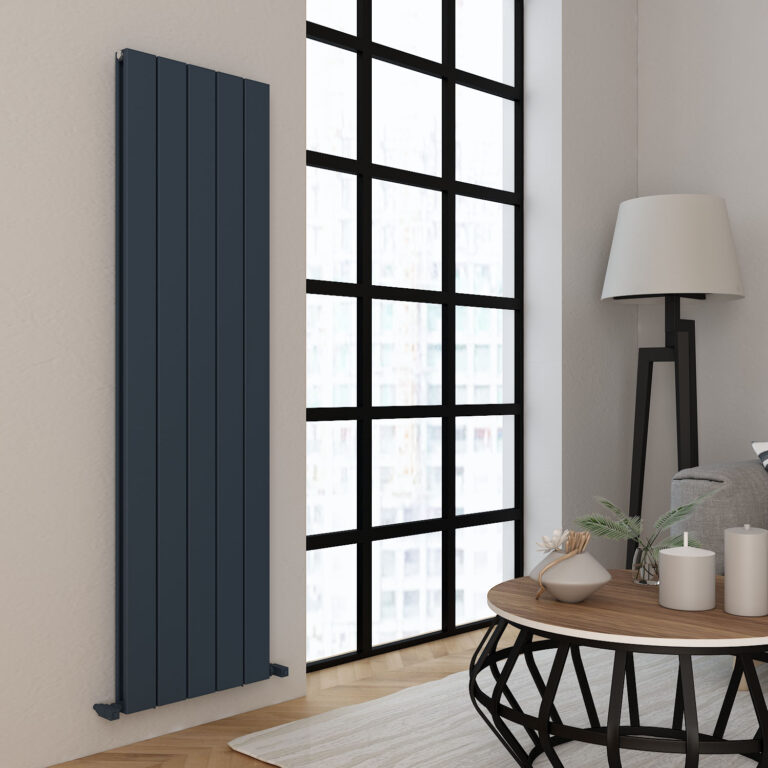 Buy Carisa Angers Double Vertical Anthracite Designer Radiator | Poshrads