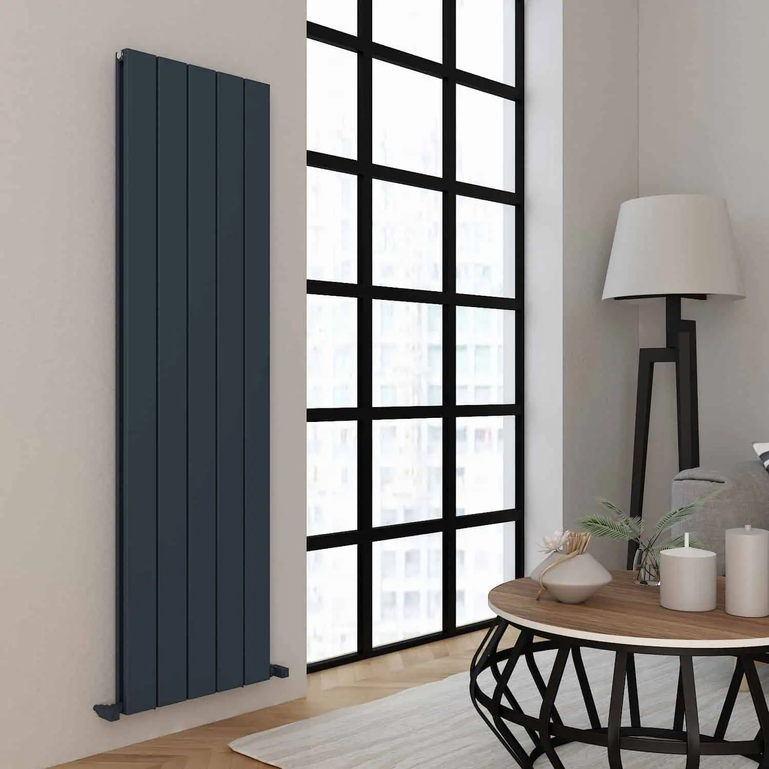 Carisa Angers Double Vertical Anthracite Designer Radiator Carisa Angers Double Vertical Anthracite Designer Radiator