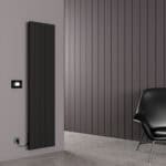 Carisa Boreas N Vertical Black Electric Radiator