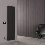Carisa Boreas N Vertical Black Electric Radiator