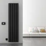 Carisa Boreas S Vertical Black Electric Radiator