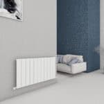 Radiator cover, modern interior decor with radiator cover and cozy seating area, contemporary home design.