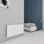 Radiator cover, modern interior decor with radiator cover and cozy seating area, contemporary home design.