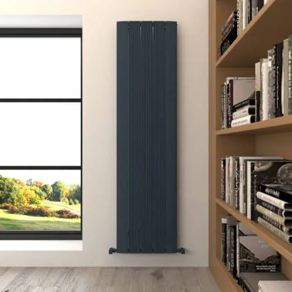 Carisa Dune Vertical Anthracite Designer Radiator