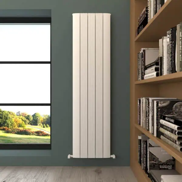 Radiator modern vertical white design interior heating radiator.