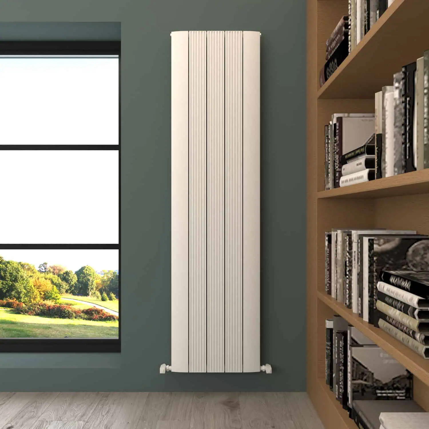 DUNE 1800X470X5 TXW Radiator modern vertical white design interior heating radiator.
