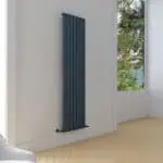 Carisa Plata Vertical Anthracite Designer Radiator