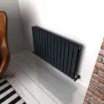 Carisa Plata Double Horizontal Anthracite Designer Radiator