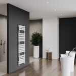Carisa Plata Bath White Designer Towel Rail